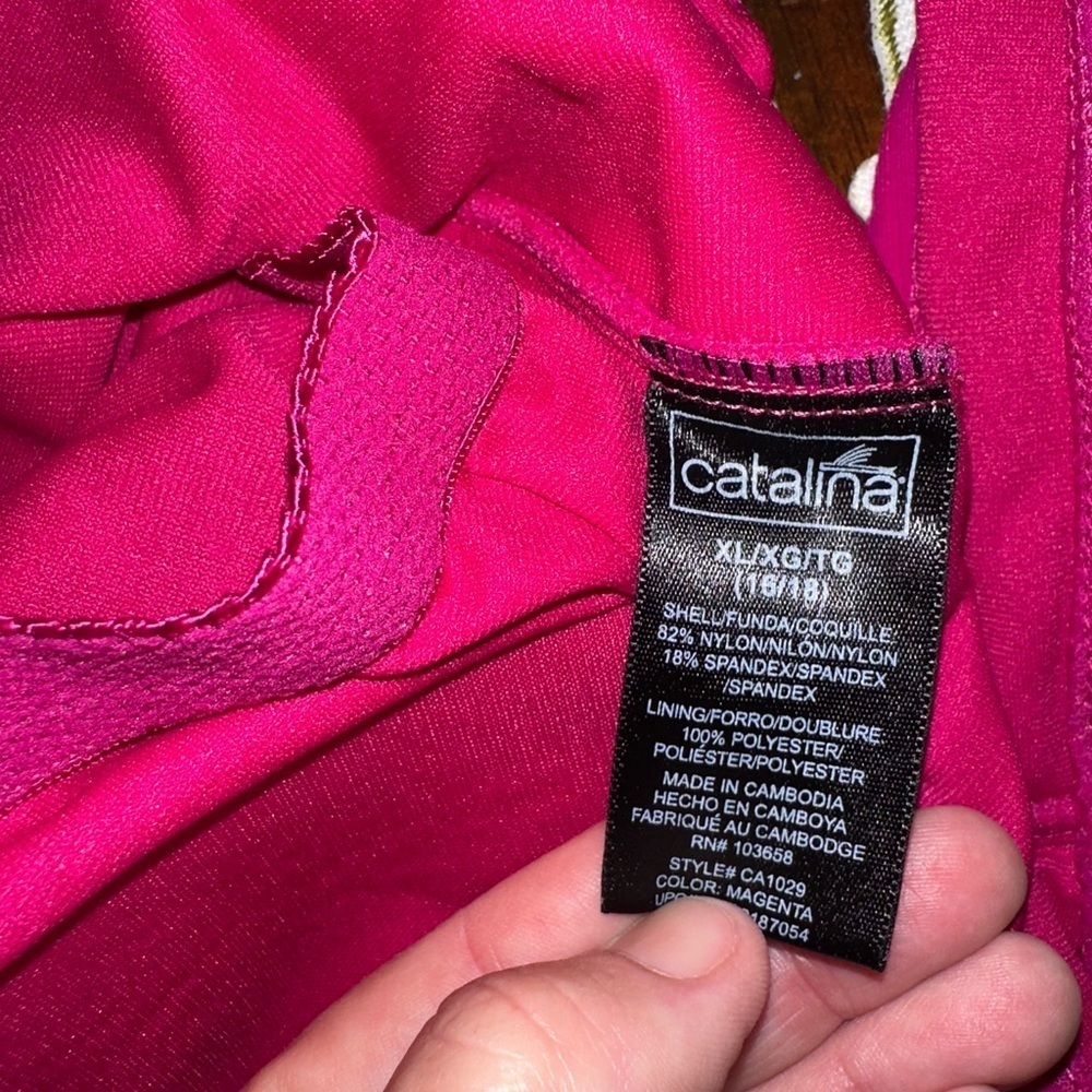 Catalina Pink One Piece Swimsuit - Picture 5 of 5